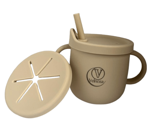 Velnoza 250ml Multifunctional Silicone Cup | 6 Months+ - Velnoza