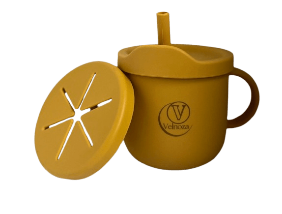 Velnoza 250ml Multifunctional Silicone Cup | 6 Months+ - Velnoza